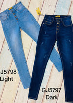 GJ5797-98 Ripped Jeans - High Waist Vinizbena Jeans