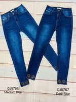 GJ5767  Bow down Jeans- High Waist OLLYZ by Vinizbena