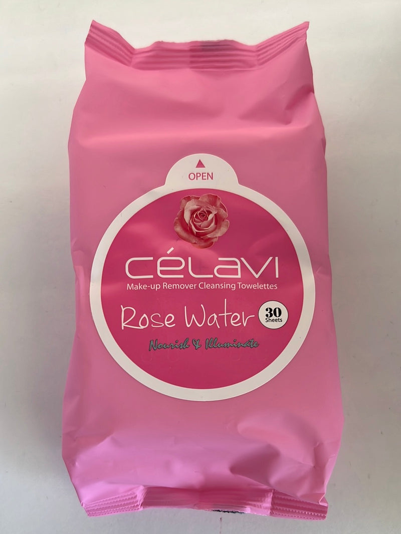 Rose Water Celavi Makeup Removing | 30 Wipes