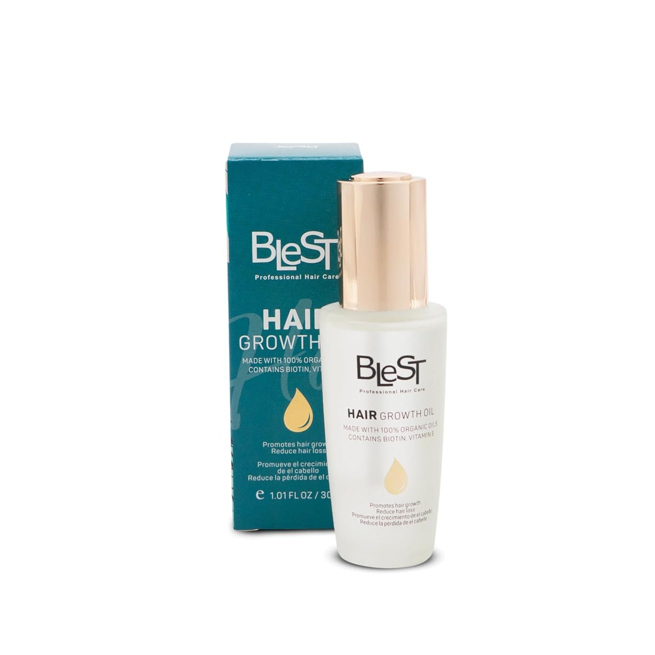 Blest Professional Hair Care - Organic Hair Growth Oil with Biotin & Vitamin E 30ml