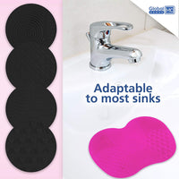 2 Pack Silicone Makeup Brush Cleaning Mat – Portable Makeup Brush Cleaner Pad with Suction Cup, Deep Cleaning Scrubber Tool for Cosmetic Brushes