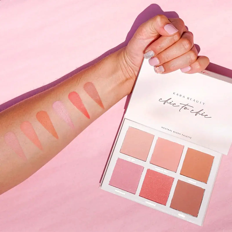 CHIC TO CHIC 6-Pan Neutral Blush Palette - VEGAN