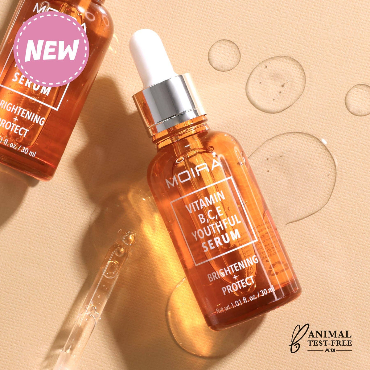 MOIRA Vitamin B, C & E Youthful Facial Serum – 30ml