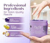 Blest Professional Hair Care - Brass Off Ultra Repair Hair Mask with Biotin (500ml)