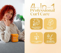 Blest Professional Hair Care - Rich Curls Deep Conditioning Hair Mask – Vegan Hair Mask for Dry, Damaged & Frizzy Hair with Rosemary Oil, Deep Repair & Moisturizing Treatment, 500 ml