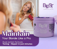 Blest Professional Hair Care - Brass Off Ultra Repair Hair Mask with Biotin (500ml)