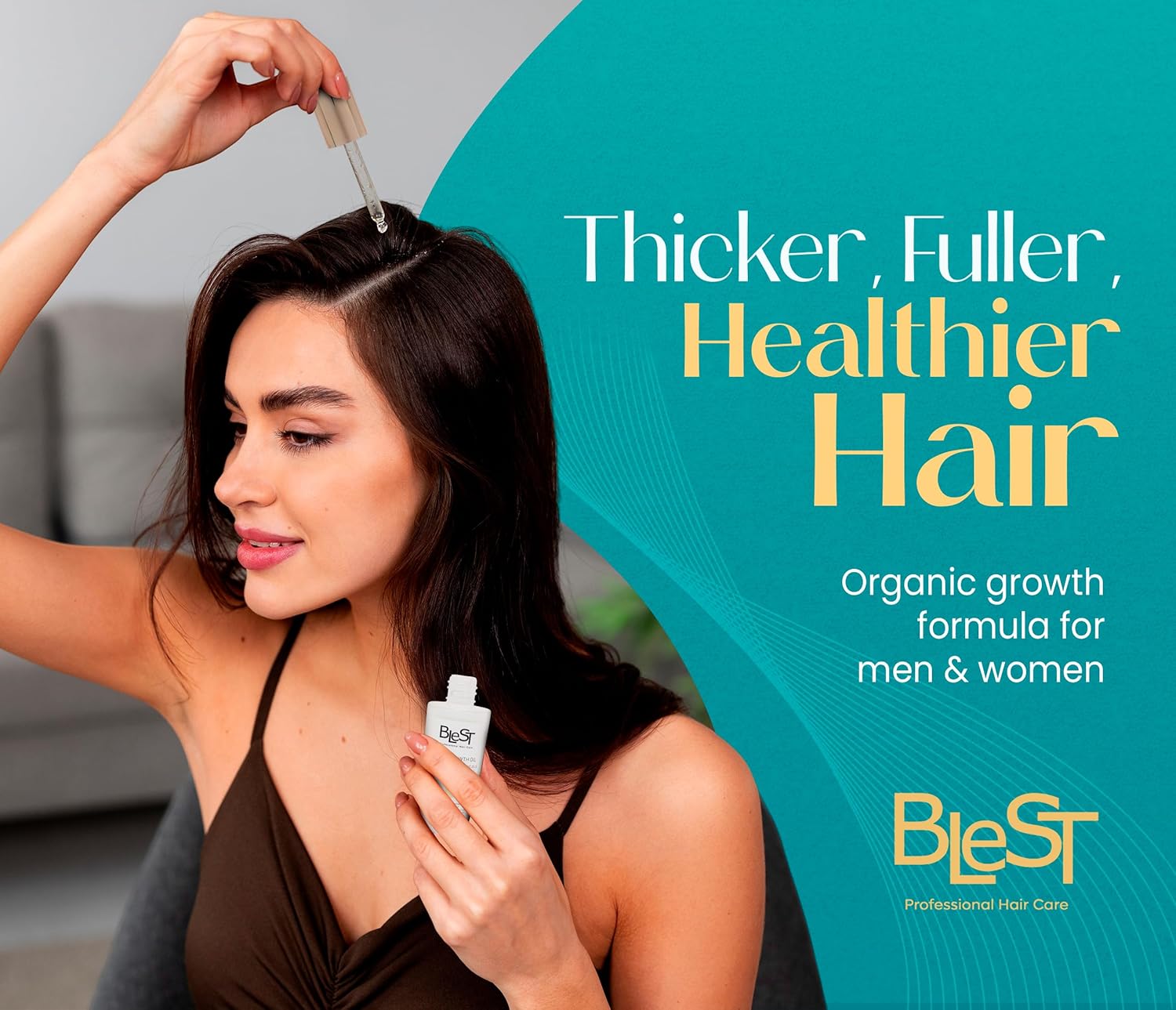 Blest Professional Hair Care - Organic Hair Growth Oil with Biotin & Vitamin E 30ml