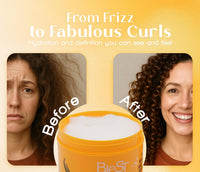 Blest Professional Hair Care - Rich Curls Deep Conditioning Hair Mask – Vegan Hair Mask for Dry, Damaged & Frizzy Hair with Rosemary Oil, Deep Repair & Moisturizing Treatment, 500 ml