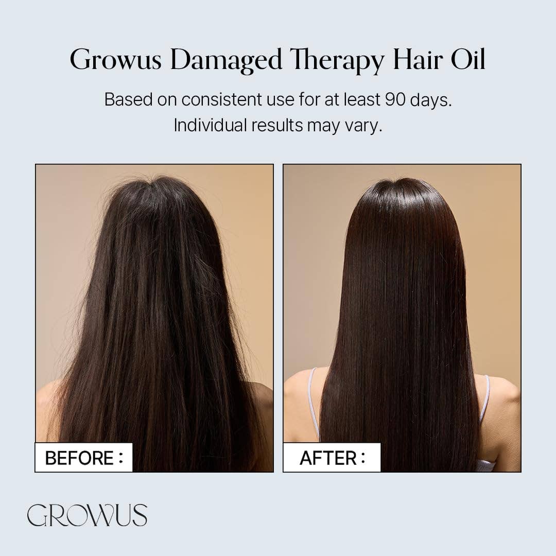 GROWUS Damage Therapy Hair Oil 65ml 2.19 fl.oz.