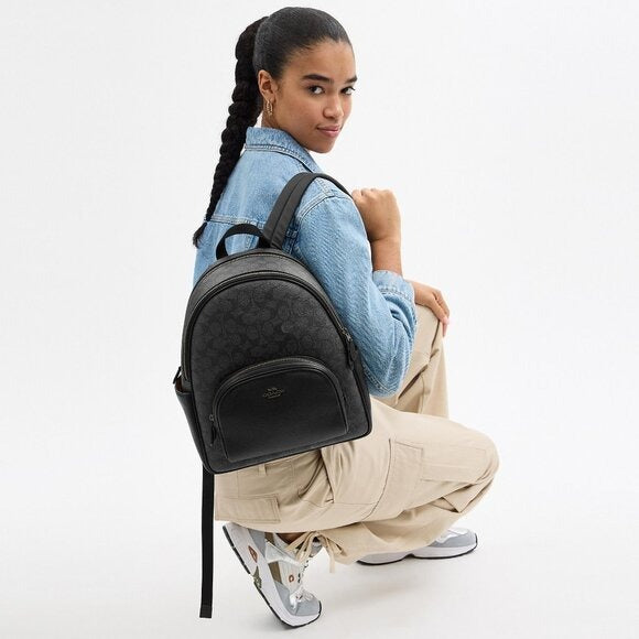 Coach Court Backpack In Signature Canvas New