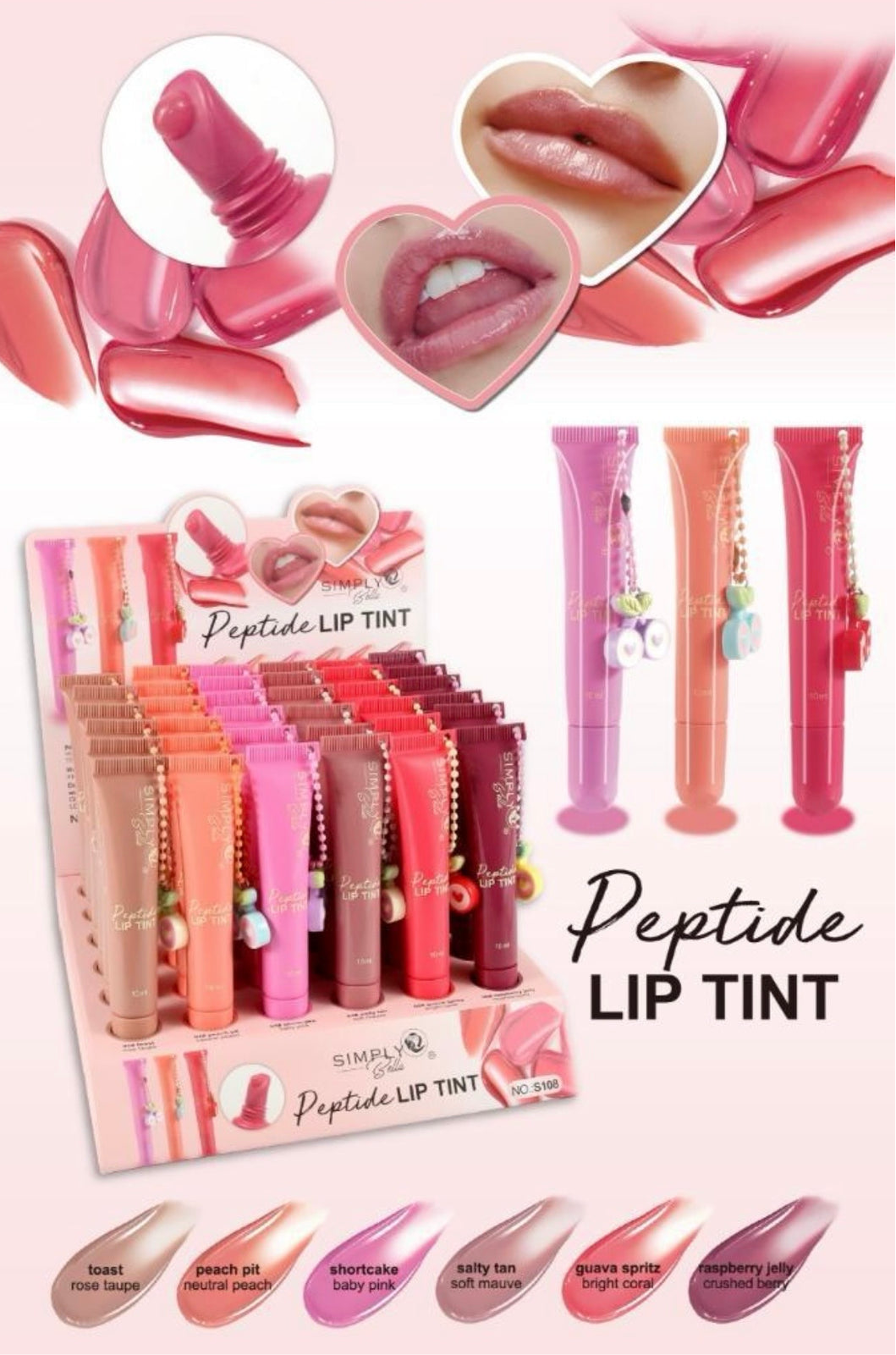 Simply Bella - Peptide Lip Tint Set of 6