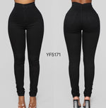 YF5197-71 Black High Waist Jeans Pretige Denim by Vinizbena