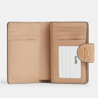NTW COACH Medium Corner Zip Wallet With Signature Canvas