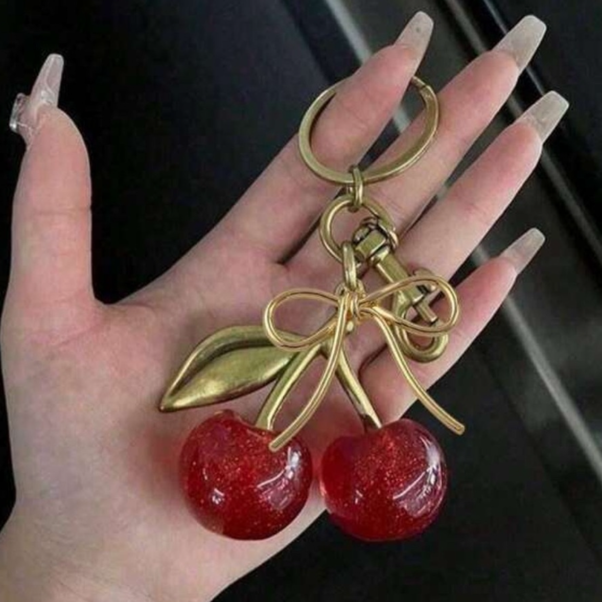 Cute Keychain for Women, Cherry, Apple, Strawberry and Pear
