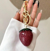 Cute Keychain for Women, Cherry, Apple, Strawberry and Pear