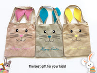 Cute Easter Bags Bunny Ears 3 Pack for kids egg hunt