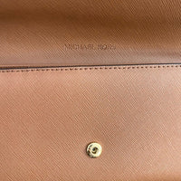 MICHAEL KORS Jet Set Travel Trifold Wallet Brown New