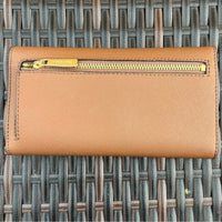 MICHAEL KORS Jet Set Travel Trifold Wallet Brown New