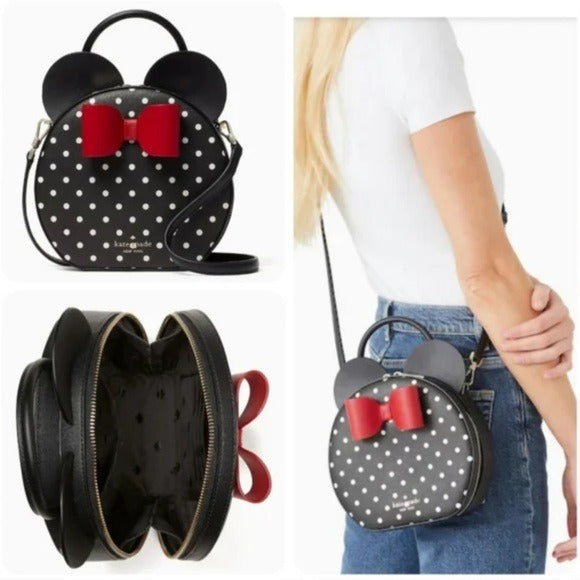 NWT Kate Spade X Disney Minnie Mouse Crossbody Bag and Cardholder Wallet Set