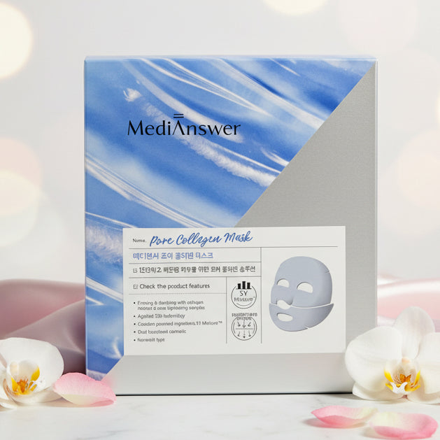 MediAnswer Pore Collagen Mask 37g x Box Of 5pcs Moisturizing K-Beauty