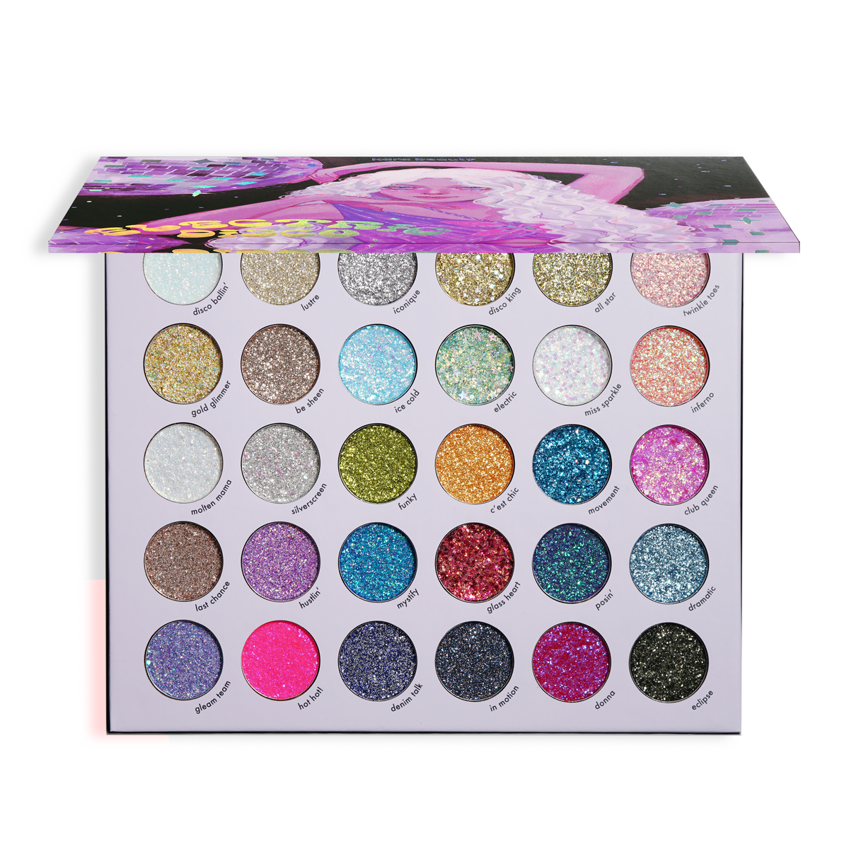 Kara Beauty Electric Disco Pressed Glitter Palette – 30 Shades