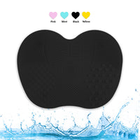 2 Pack Silicone Makeup Brush Cleaning Mat – Portable Makeup Brush Cleaner Pad with Suction Cup, Deep Cleaning Scrubber Tool for Cosmetic Brushes