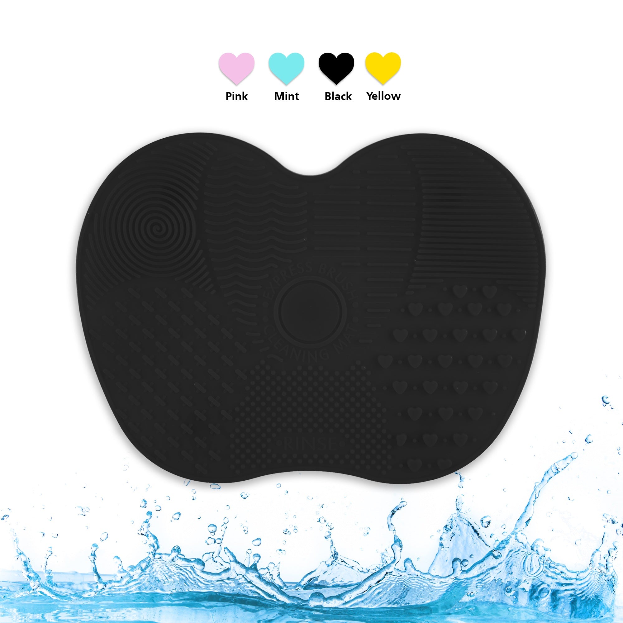 2 Pack Silicone Makeup Brush Cleaning Mat – Portable Makeup Brush Cleaner Pad with Suction Cup, Deep Cleaning Scrubber Tool for Cosmetic Brushes