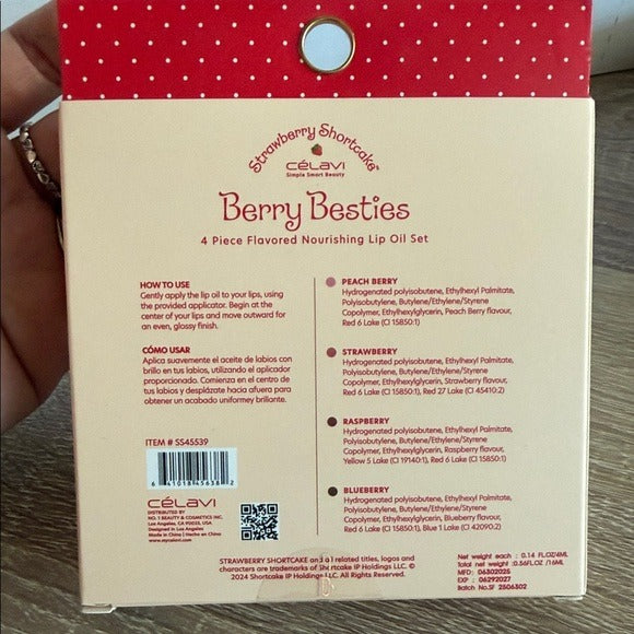 Berry Besties Lip Oil Set by Strawberry Shortcake - Pink