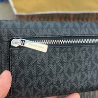 NWT Michael Kors Trifold Black Wallet