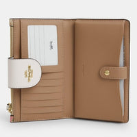 Phone Wallet In Signature Canvas With Floral Print