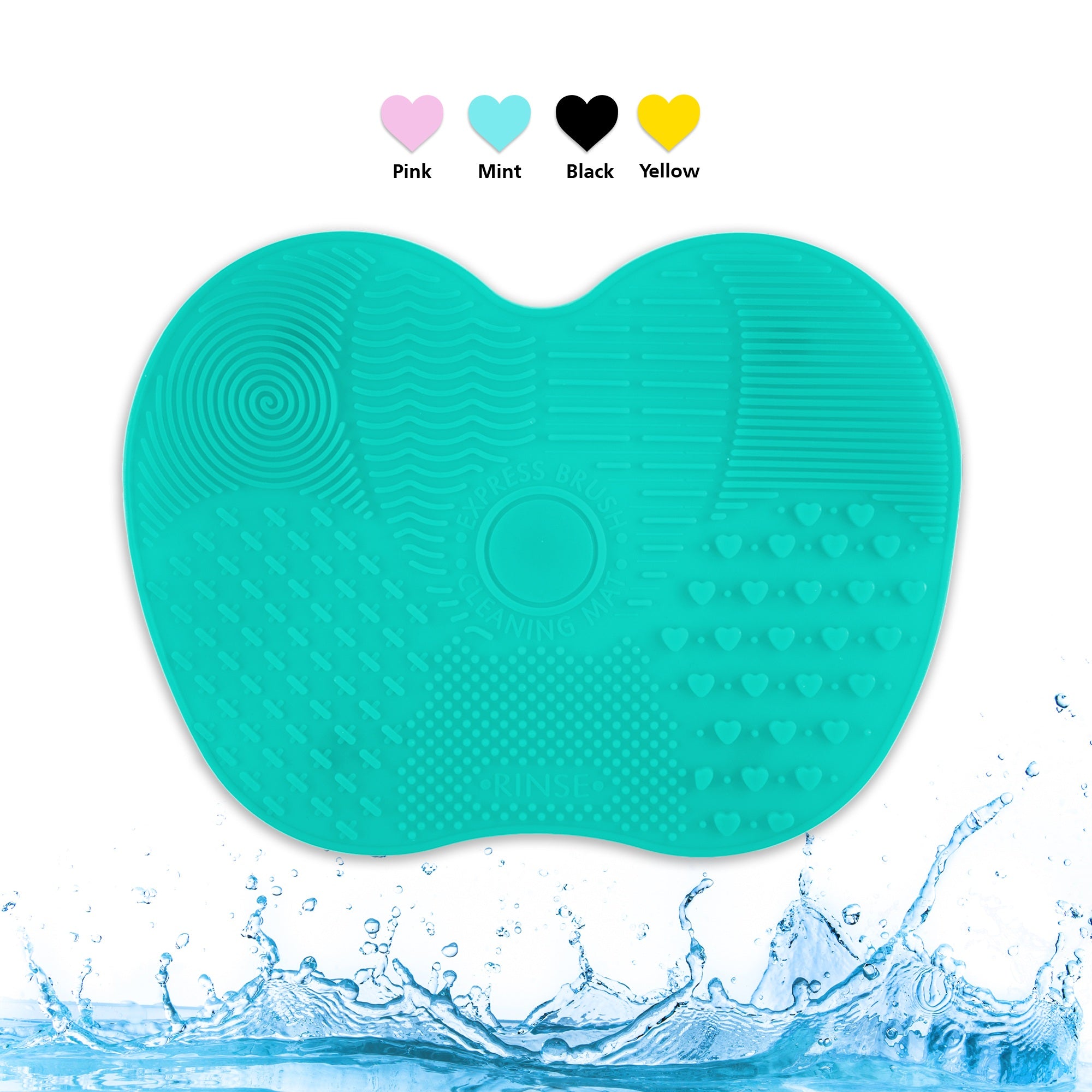 2 Pack Silicone Makeup Brush Cleaning Mat – Portable Makeup Brush Cleaner Pad with Suction Cup, Deep Cleaning Scrubber Tool for Cosmetic Brushes