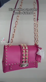 French Pink Cece Medium Faux Leather Shoulder Bag Michael Kors