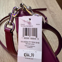 Coach Teri Shoulder Bag In Signature Canvas With Bow Print Nwt