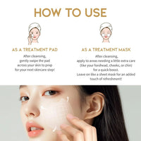 OOTD GLASS SKIN RICE WATER TONER PAD