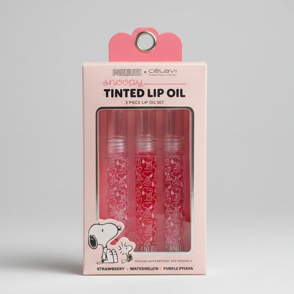 New Peanuts Snoopy Lip Oil Trio - Pink and Purple
