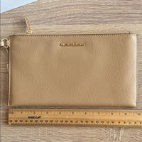 Michael Kors Jet Set Travel Lg Tz Wristlet Camel Leather Wristlet