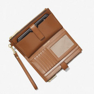 Signature Jet Set Double-Zip Wristlet - MICHAEL KORS