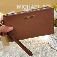 Signature Jet Set Double-Zip Wristlet - MICHAEL KORS