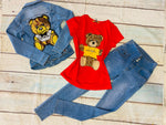 Sequin Toy Bear Jacket - Vinizbena