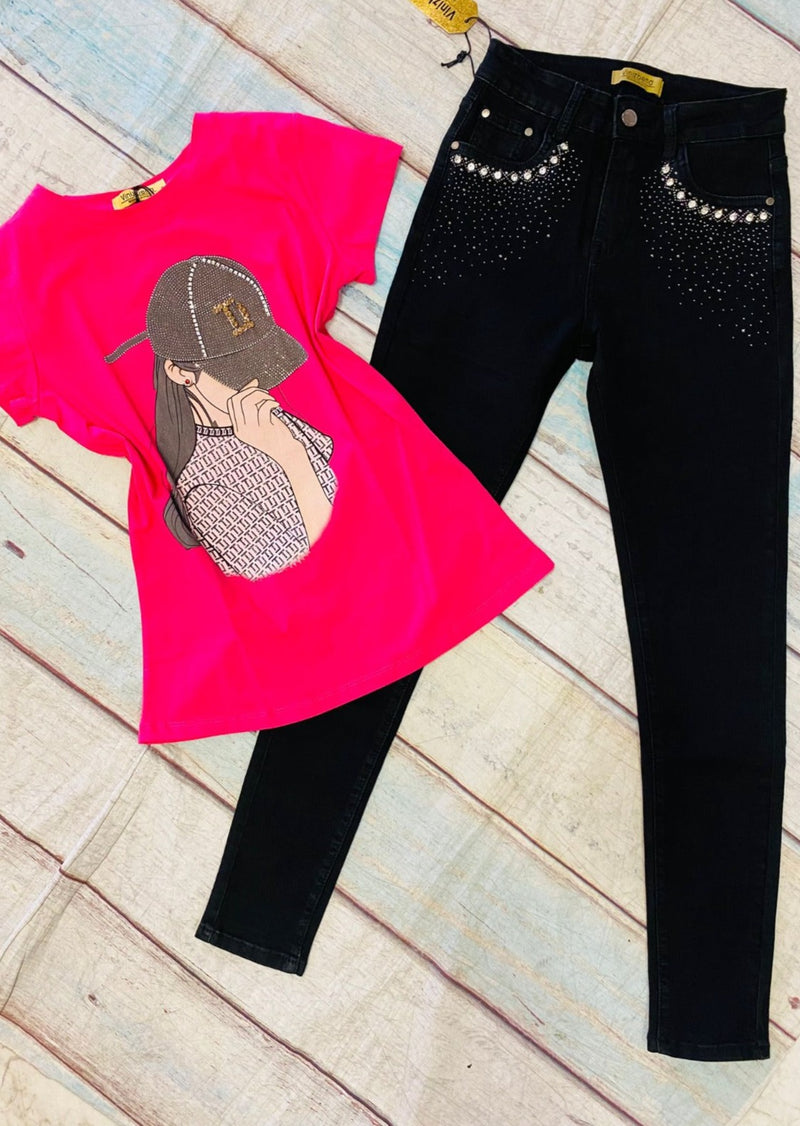 Night Moon Jeans - High Waist Vinizbena Jeans