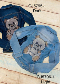 Rhinestone Bear Jacket - Vinizbena